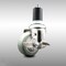 Service Caster 3 Inch 316SS Gray Polyurethane Swivel 1-5/8 Inch Expanding Stem Caster Brake SCC-SS316EX20S314-PPUB-TLB-158 - alternate 1